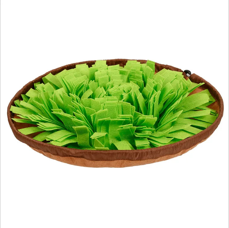 Alfombra Olfativa con Cuenco de Comida Lenta – Verde