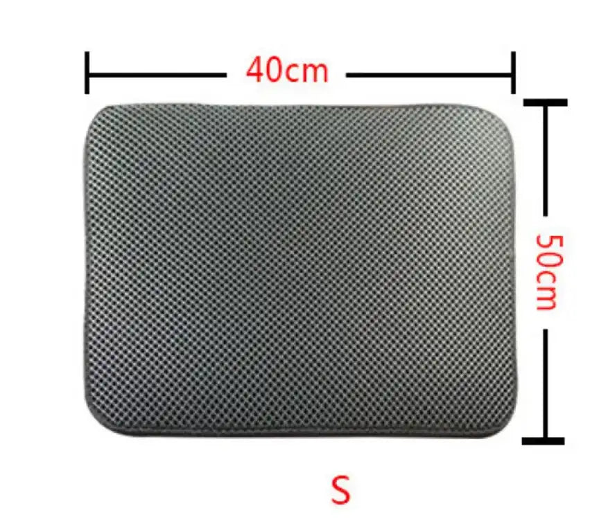 Alfombrilla Atrapa Arena para el Arenero del Gato – Gris / S