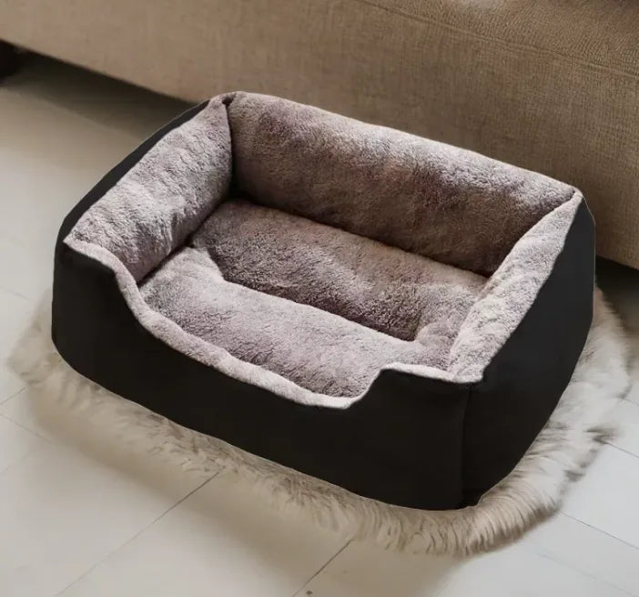 Cama Desenfundable y Lavable para Perros y Gatos – Negro / S · 45×30×12 cm