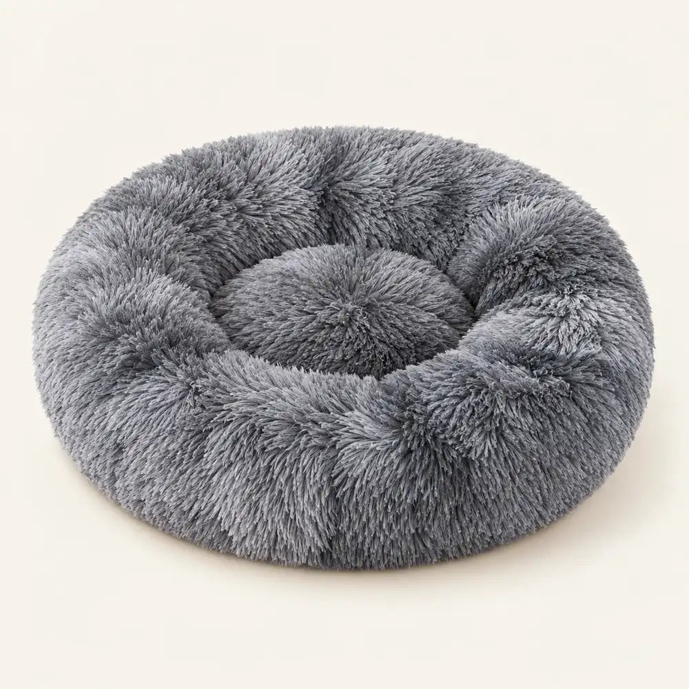 Cama Donut de Pelo Suave para Acurrucarse
