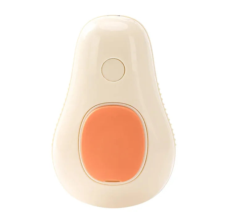 Cepillo con Bruma de Agua para Atrapar el Pelo Suelto – Blanco crema / USB recargable