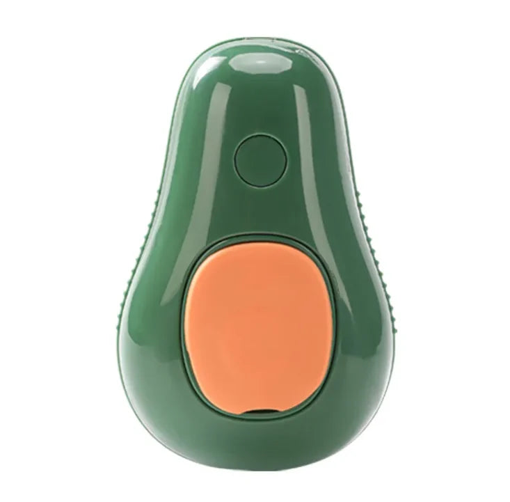 Cepillo con Bruma de Agua para Atrapar el Pelo Suelto – Verde aguacate / USB recargable