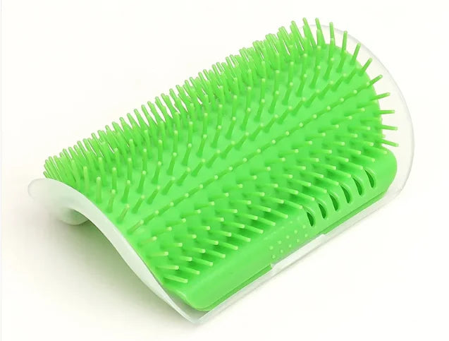 Cepillo de Esquina para que tu Gato se Rasque y se Cepille Solo – Verde