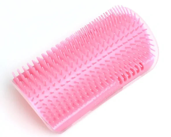 Cepillo de Esquina para que tu Gato se Rasque y se Cepille Solo – Rosa
