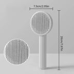 Cepillo Quitapelos Autolimpiable para Perros y Gatos – Gris