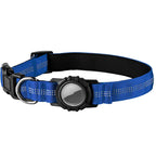 Collar Reflectante con Funda para AirTag – Azul marino / S