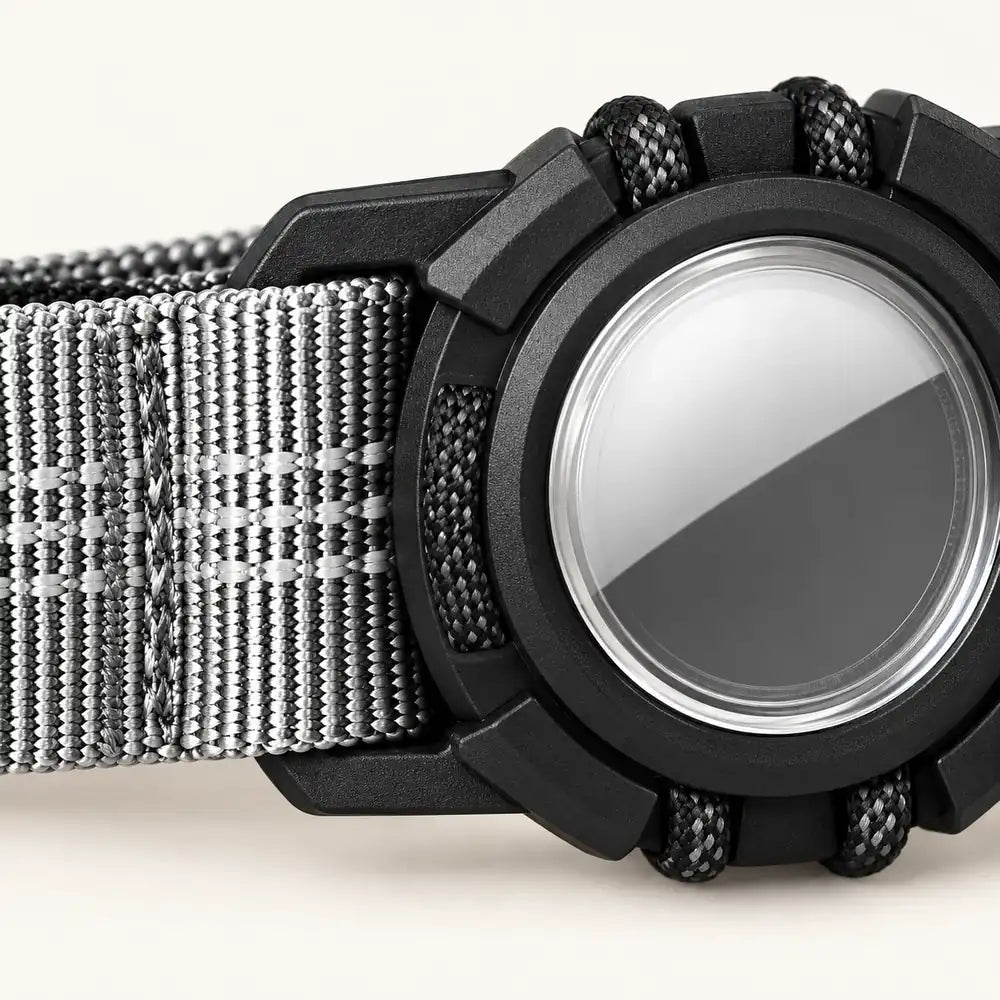 Collar Reflectante con Funda para AirTag – detalle