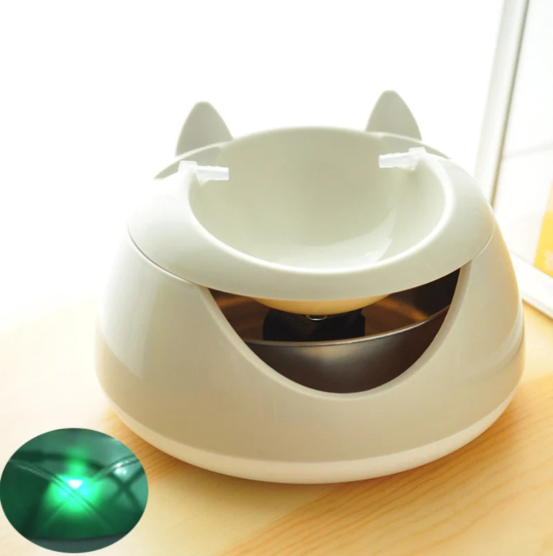 Fuente de Agua Silenciosa USB para Gatos y Perros – Beige / USB