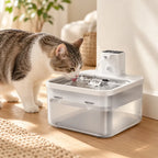 Fuente sin Cables con Sensor para Gatos y Perros en uso