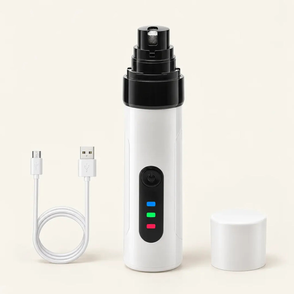Lima de Uñas Eléctrica Silenciosa para Perros y Gatos
