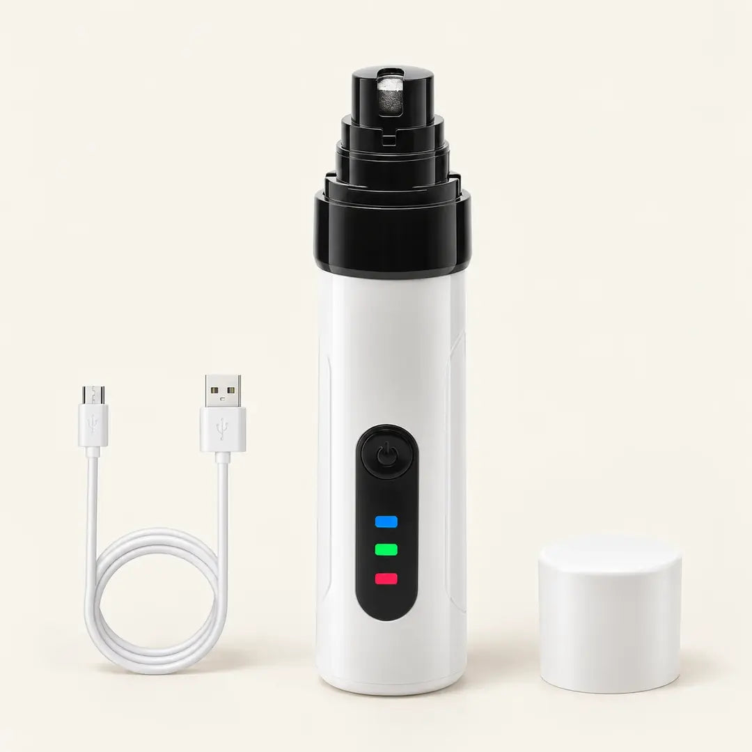 Lima de Uñas Eléctrica Silenciosa para Perros y Gatos